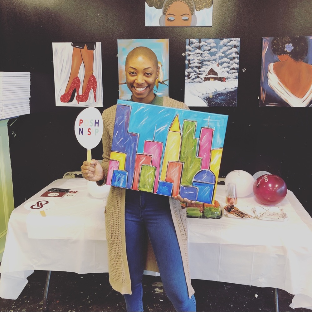 Recap! Posh N Sip: Painting with a Twist!